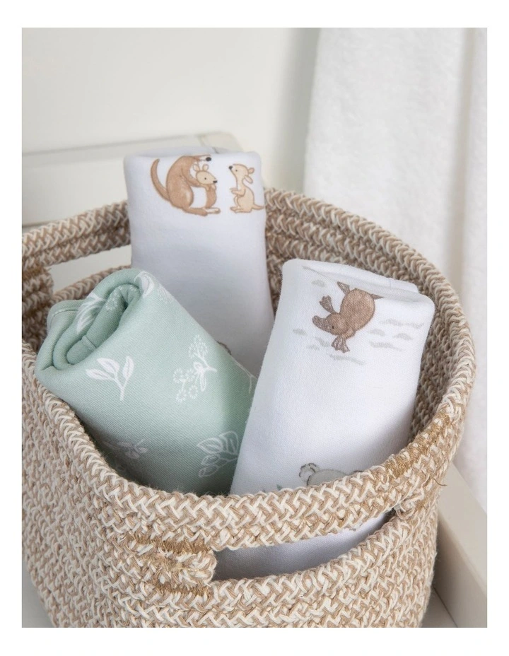 3 Pack Organic Wash Cloths Australiana image 2