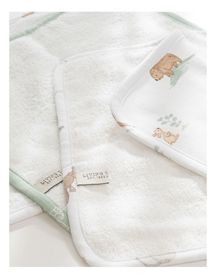 3 Pack Organic Wash Cloths Australiana image 4