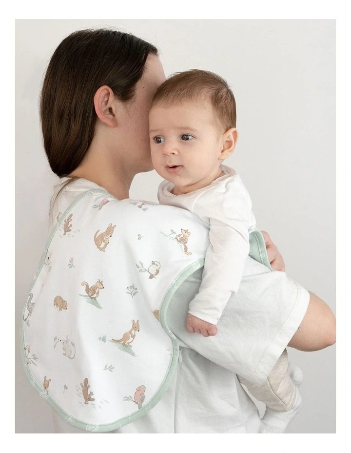 2 Pack Organic Burp Cloths Australiana image 2