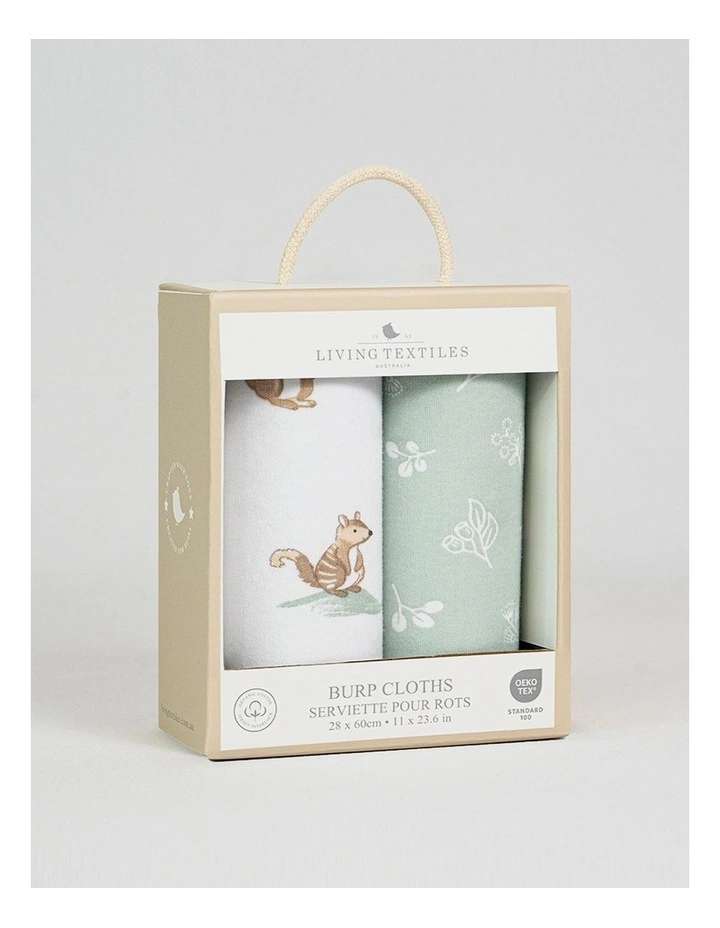 2 Pack Organic Burp Cloths Australiana image 6
