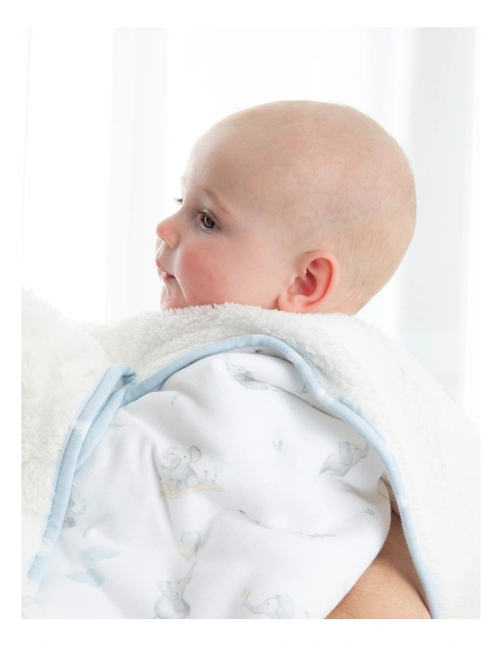 Sherpa Blanket Elephant Playtime image 2