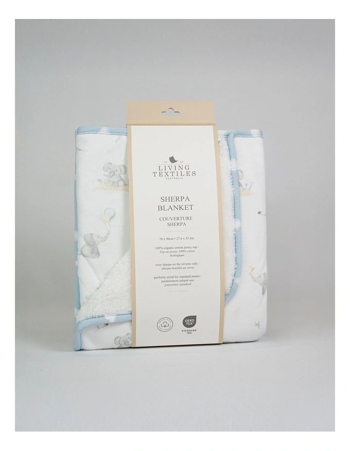 Sherpa Blanket Elephant Playtime image 6