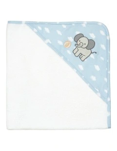 Organic Hooded Towel Elephant Playtime