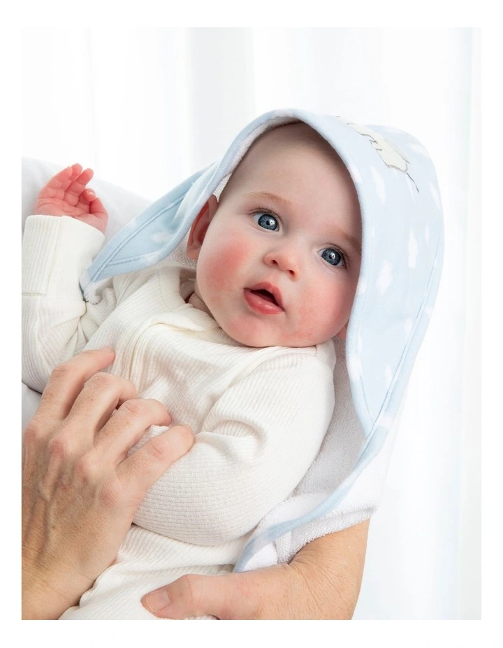 Organic Hooded Towel Elephant Playtime image 3
