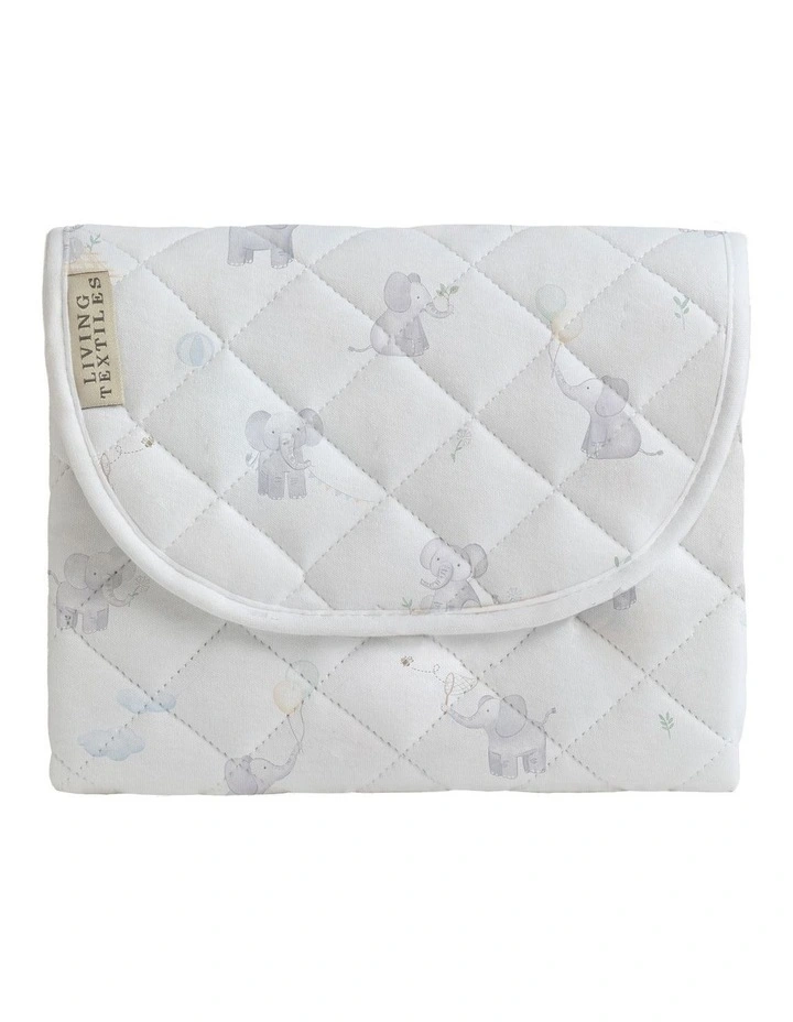 Waterproof Travel Change Mat Elephant Playtime image 1