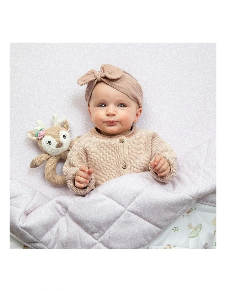 Ava The Fawn Knitted Ring Rattle image 5