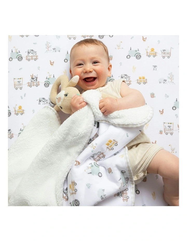 Amelia The Bunny Knitted Ring Rattle image 6