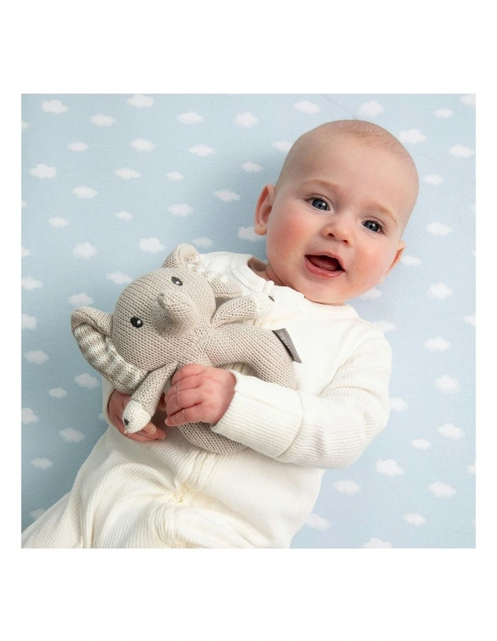 Mason The Elephant Knitted Ring Rattle image 6