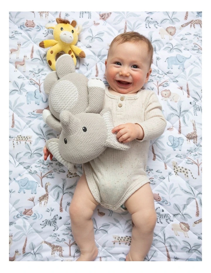 Knitted Noah The Giraffe Ring Rattle image 2