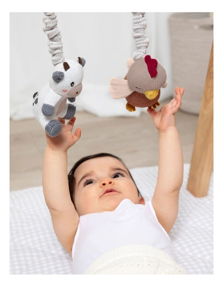 Stroller Toy Pack Of 2 in Cow & Chicken image 2
