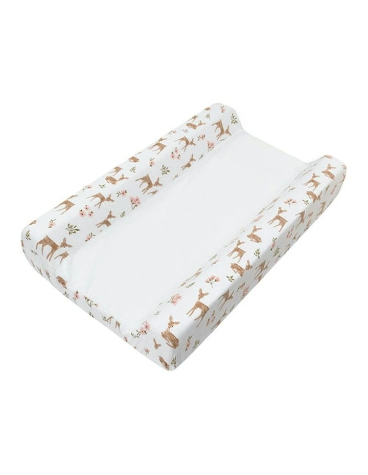 Jersey Change Mat Cover in Sophia Garden image 1