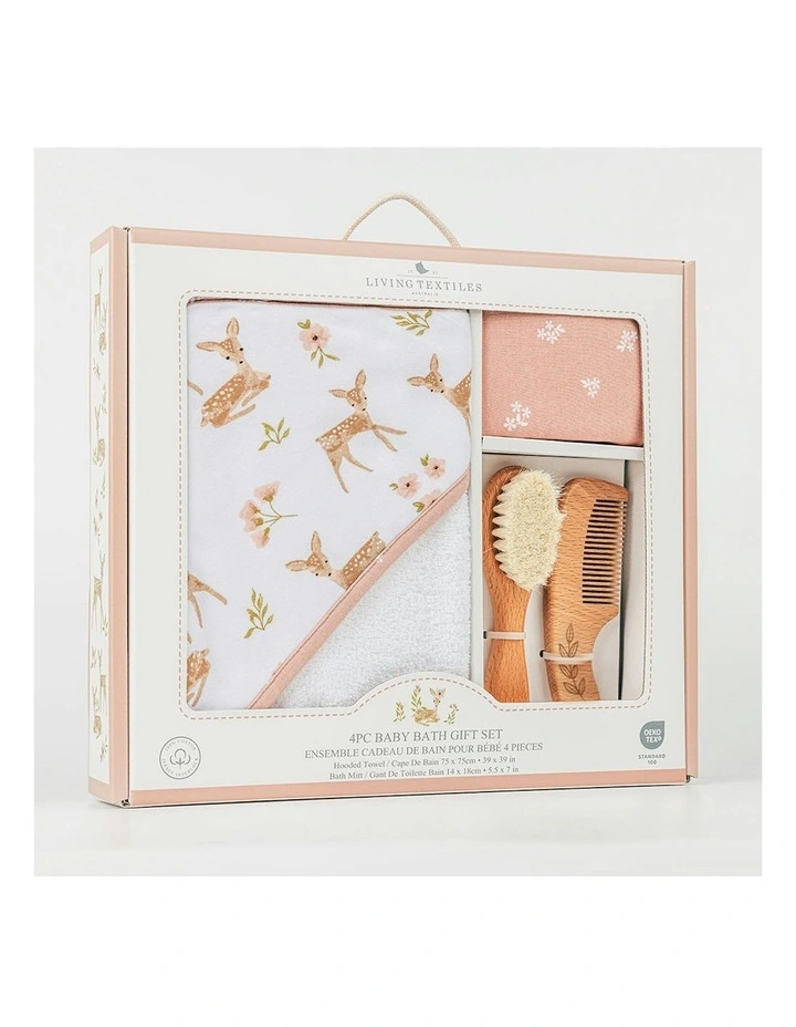 Baby Bath Gift Set 4 Pieces in Sophia Garden image 4