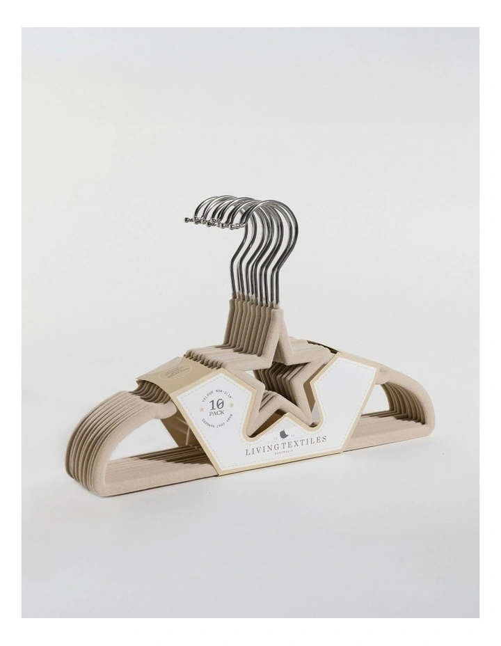 Coat Stars Hangers 10 Pack in Beige image 4