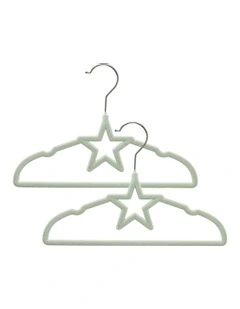 Star Coat Hangers 10 Pack in Sage