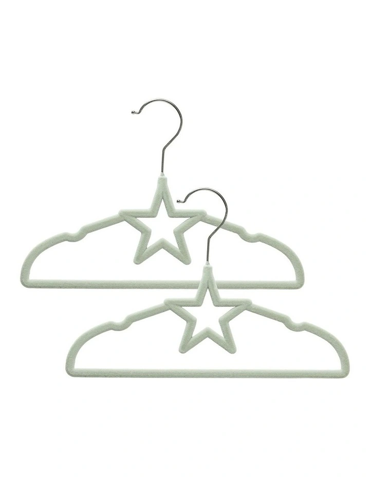 Star Coat Hangers 10 Pack in Sage image 1