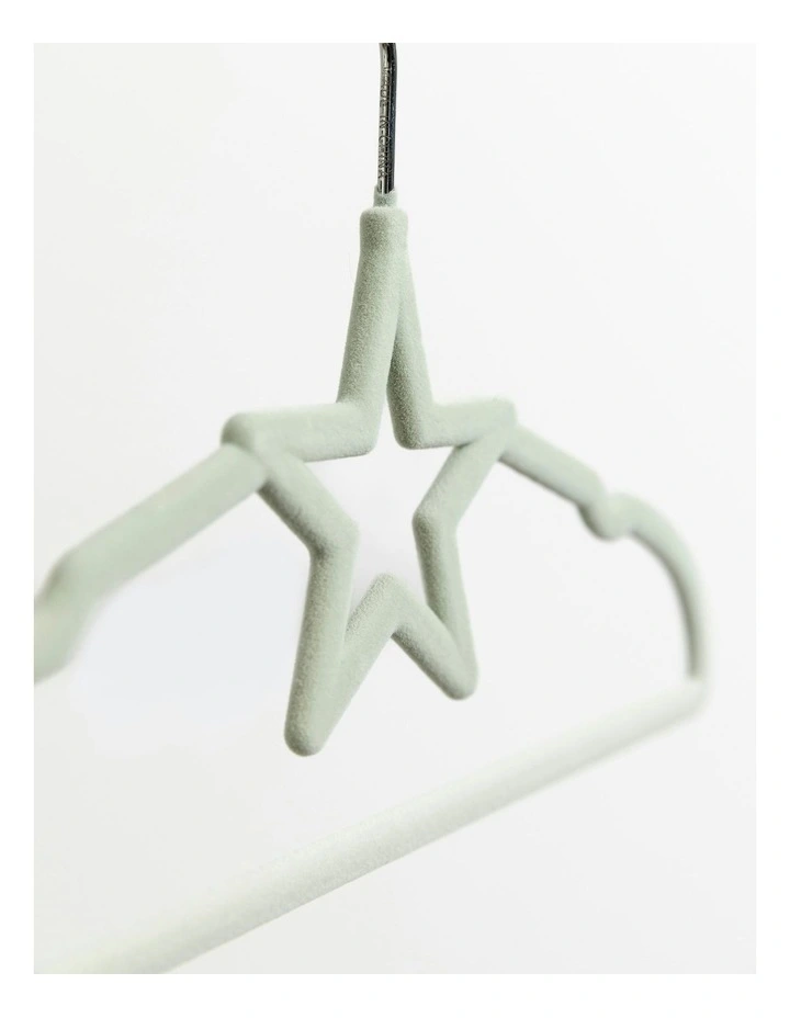 Star Coat Hangers 10 Pack in Sage image 3