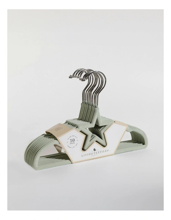 Star Coat Hangers 10 Pack in Sage image 4