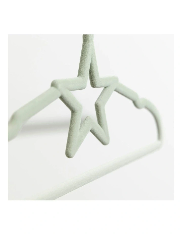 Star Coat Hangers 10 Pack in Sage image 7