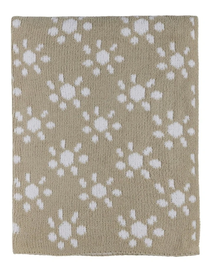 Chenille Blanket in Sunflower Taupe image 1