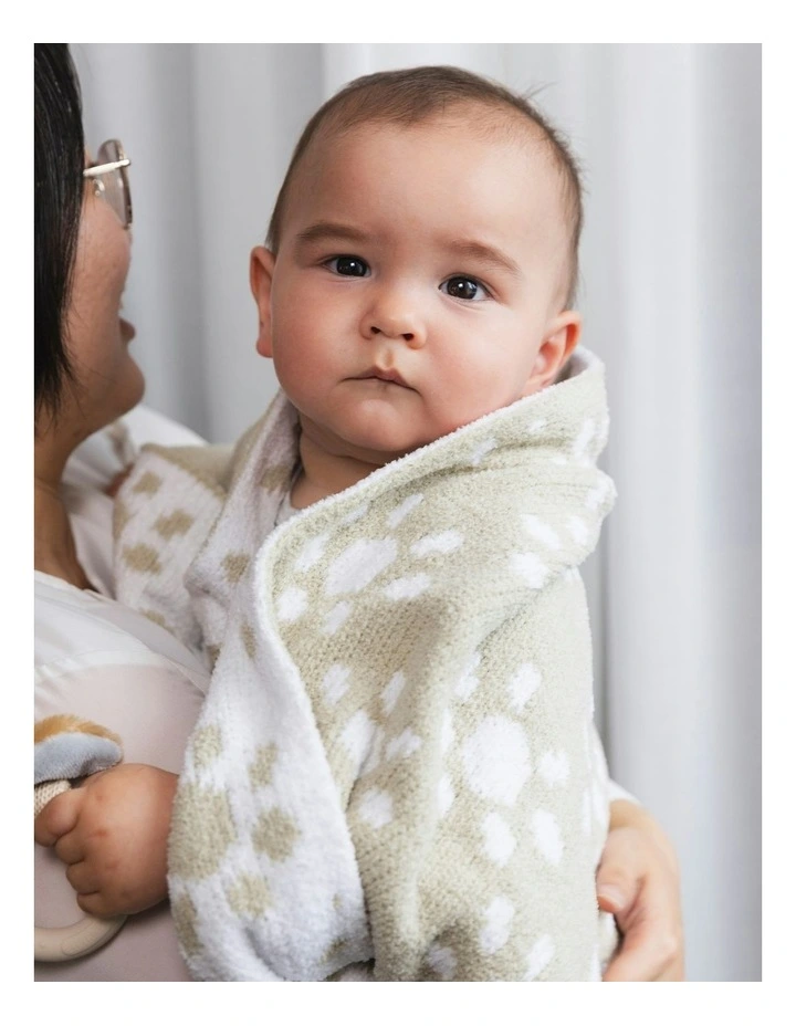 Chenille Blanket in Sunflower Taupe image 2
