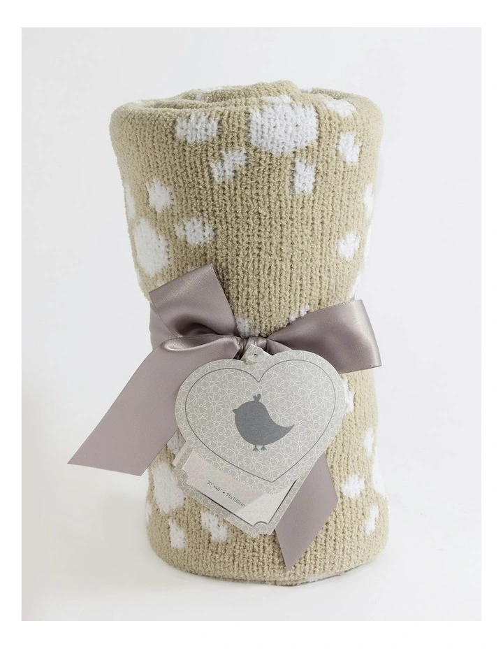 Chenille Blanket in Sunflower Taupe image 5