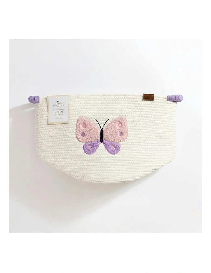 Cotton Rope Embroidered Hampers in Butterfly image 4