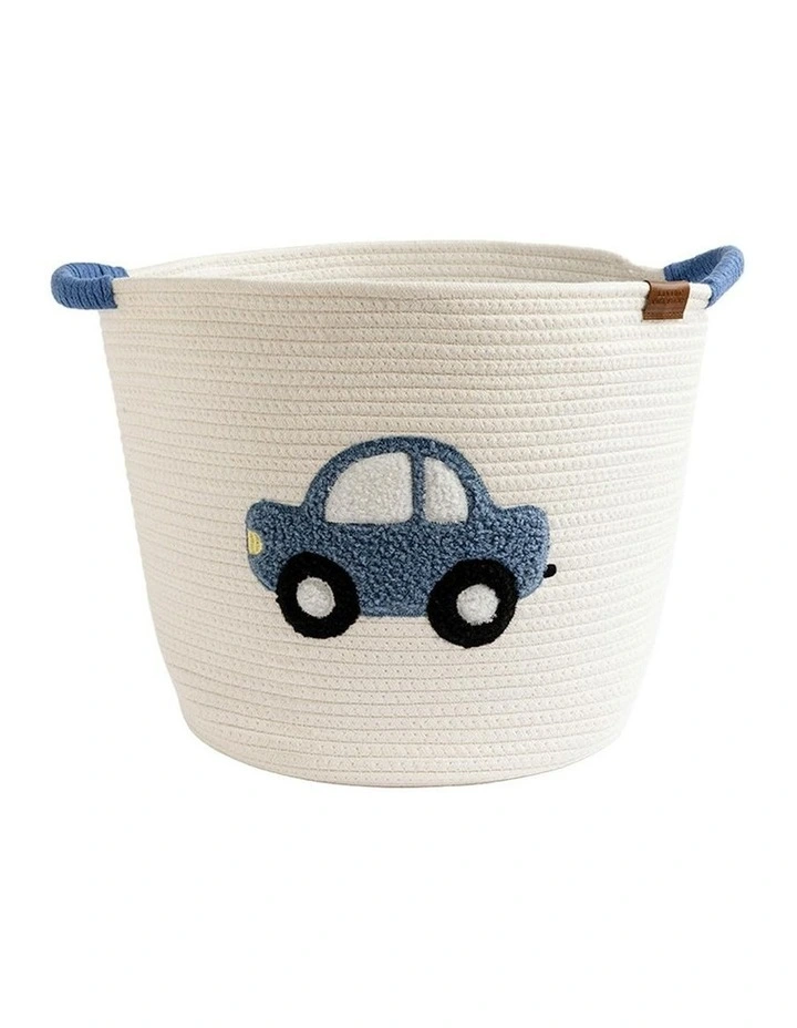 Cotton Rope Embroidered Hampers in Car image 1