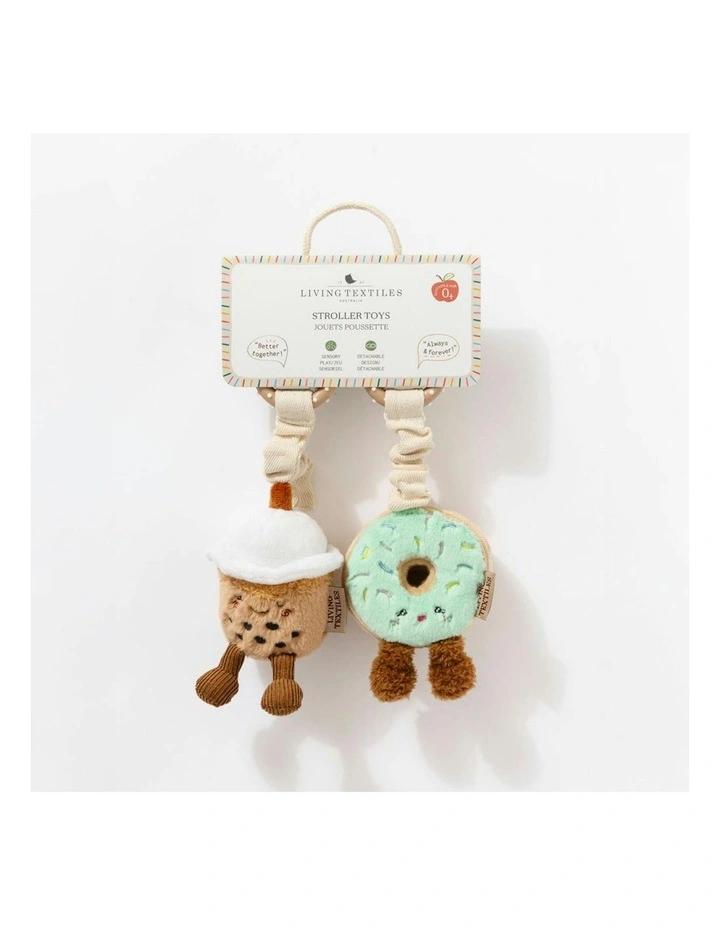 Mini Market Brunch Stroller Toys 2 Pack in Boba Tea, Donut image 5