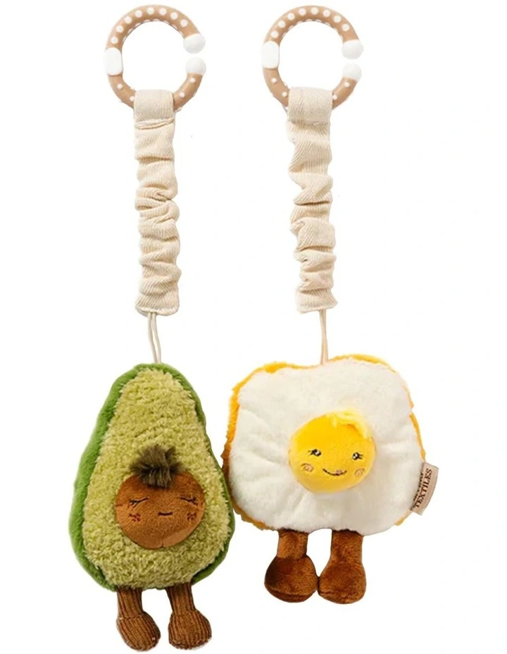 Mini Market Brunch Stroller Toys 2 Pack in Avocado & Egg on Toast image 1
