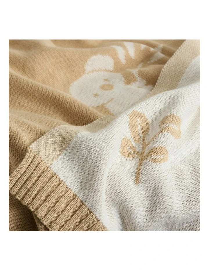 Australiana Pram Knitted Blanket in Multi image 3