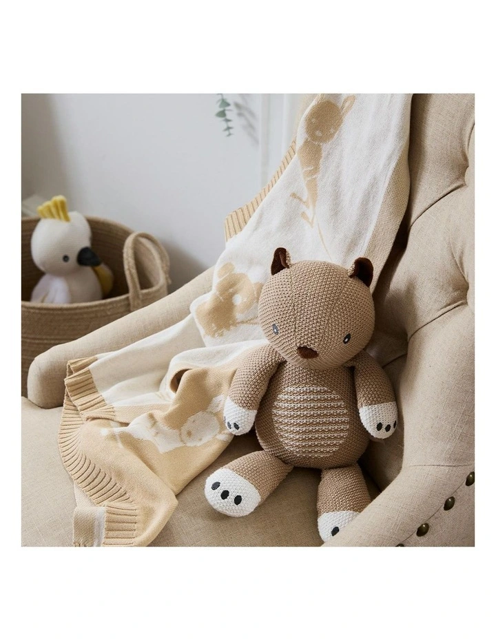 Australiana Pram Knitted Blanket in Multi image 4