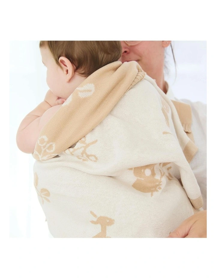 Australiana Pram Knitted Blanket in Multi image 5