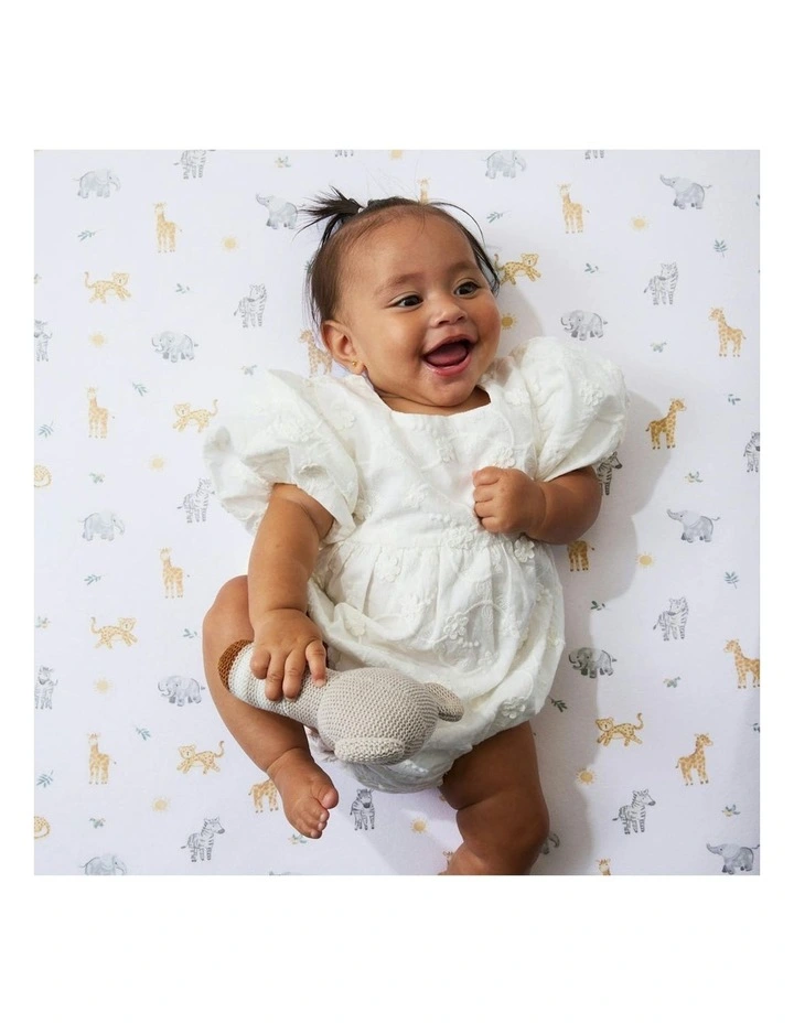 Organic Cot Fitted Sheet 2 Pack in Multi image 4