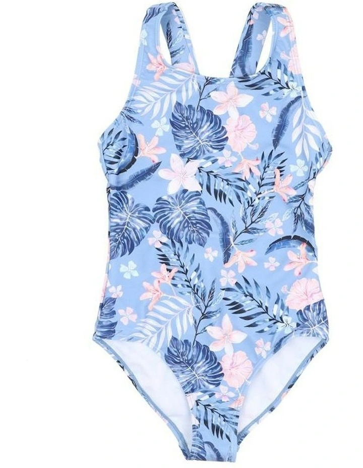 Skyler Print Swimsuit in Blue image 1