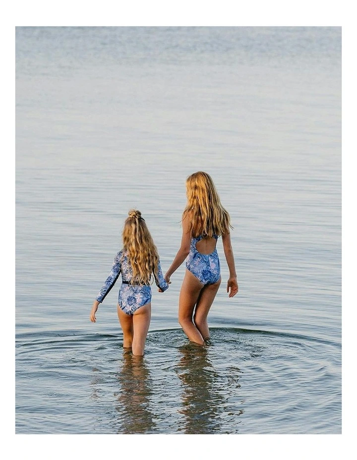 Skyler Print Swimsuit in Blue image 6