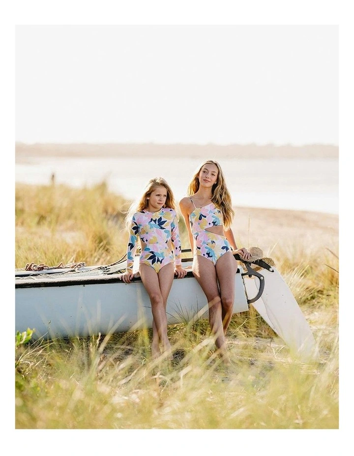 Cleo Print Swimsuit in Pink image 4