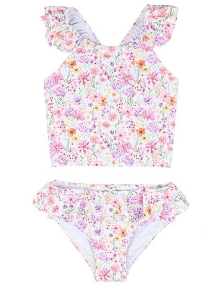 Nadia Print Tankini in Pink image 1