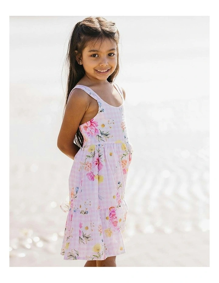 Connie Print Sundress (3-10 Years) in Pink image 5
