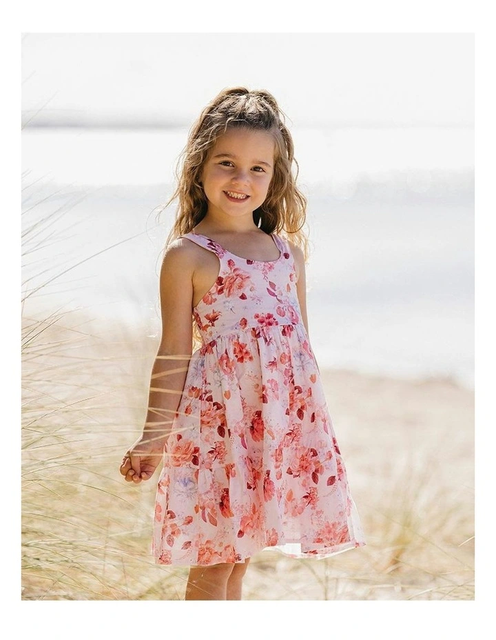 Phoebe Print Sundress (3-10 Years) in Pink image 4