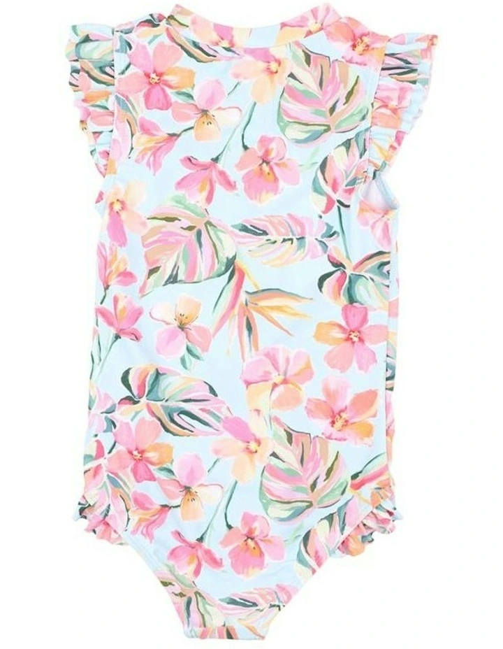 Lou Print Short Sleeve Sunsuit (3-10 Years) in Blue image 2