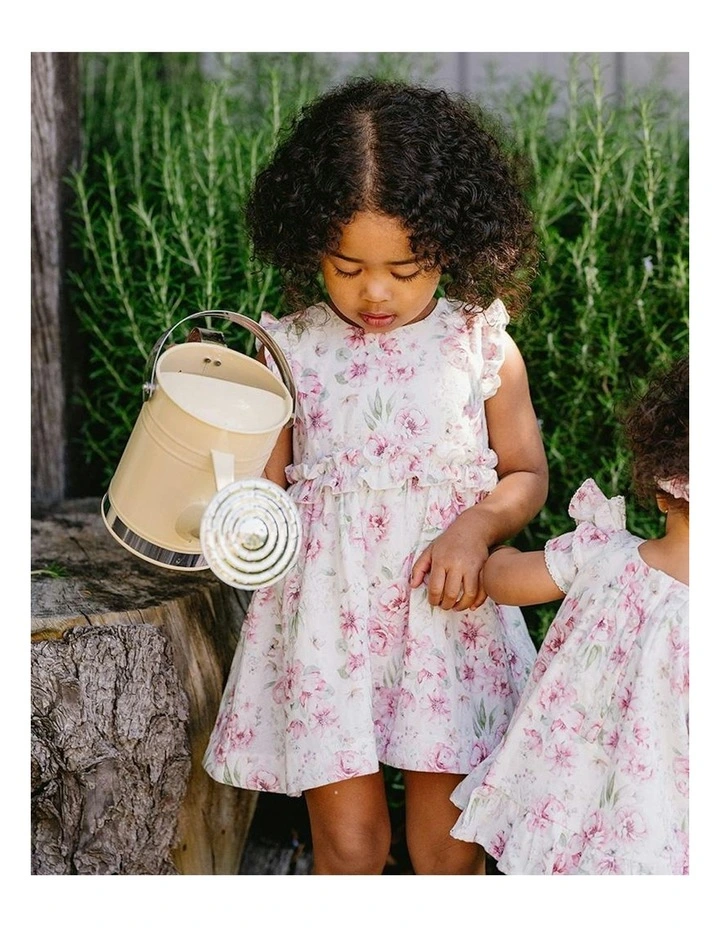 Evie Print Dress 3-7 Yrs in Pink image 3