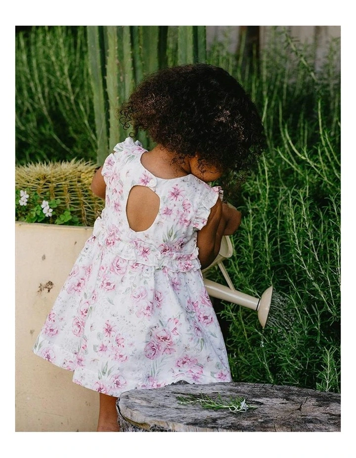 Evie Print Dress 3-7 Yrs in Pink image 4