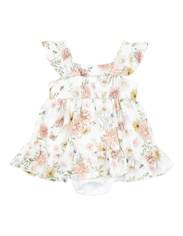 Lara Print Overlay Dress in Pink image 2