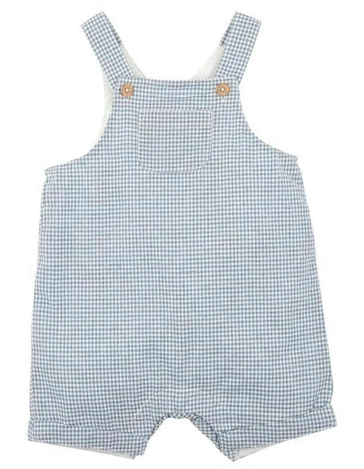 Harry Check Overalls in Blue image 1