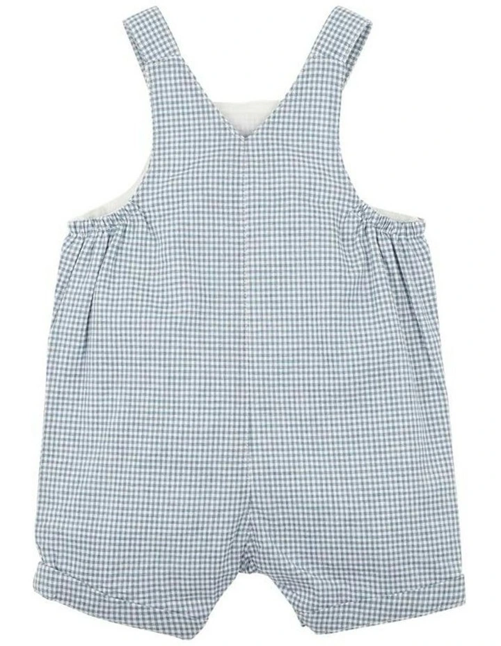 Harry Check Overalls in Blue image 2