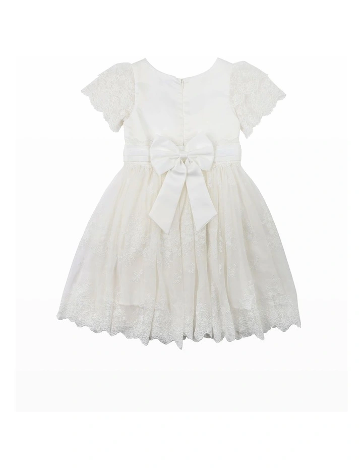 Floaty Sleeve Dress in Ivory image 2