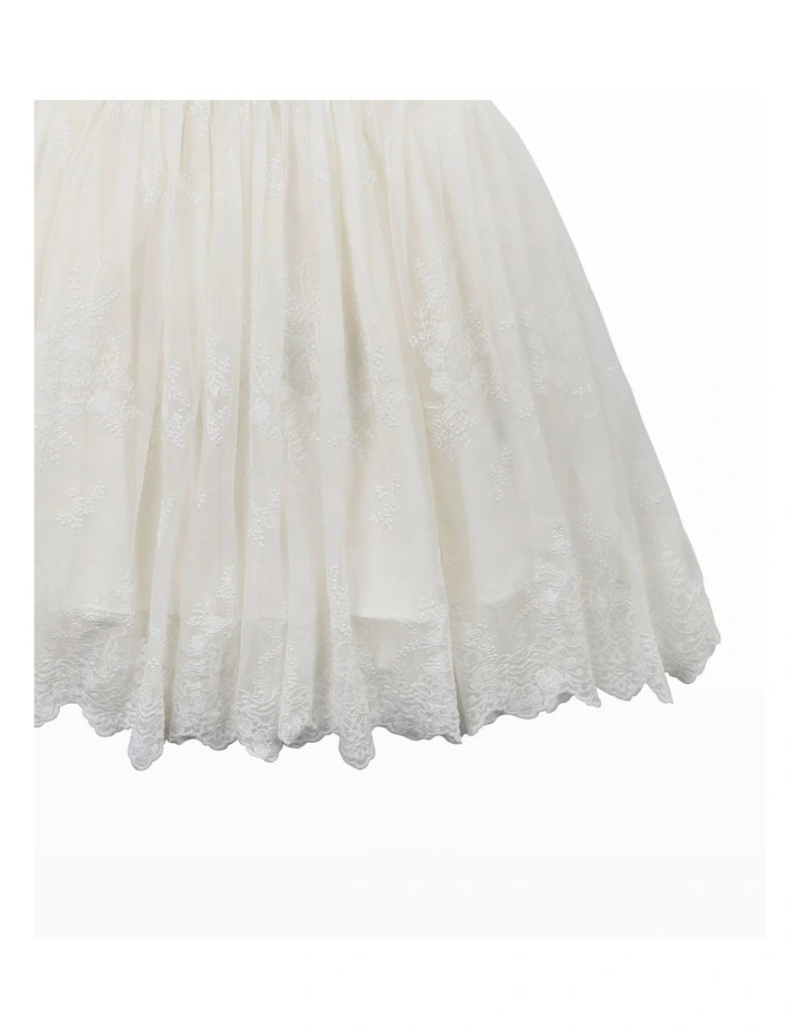 Floaty Sleeve Dress in Ivory image 4