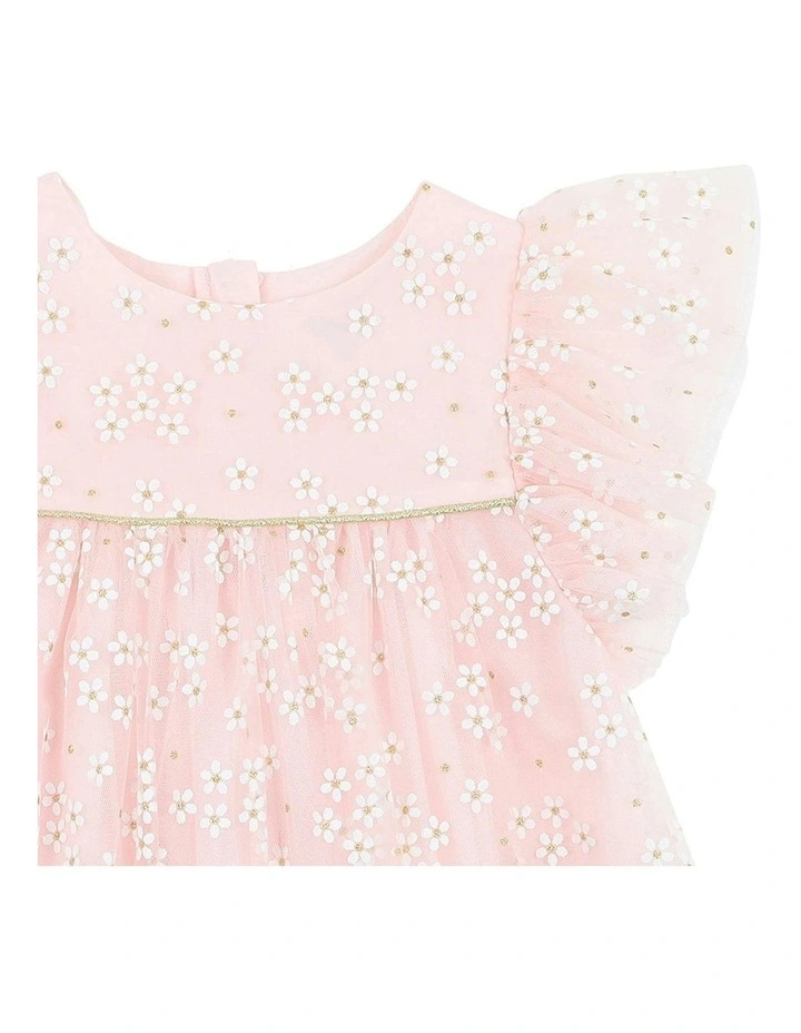 Bebe by Minihaha Daisy Glitter Dress in Pink | MYER