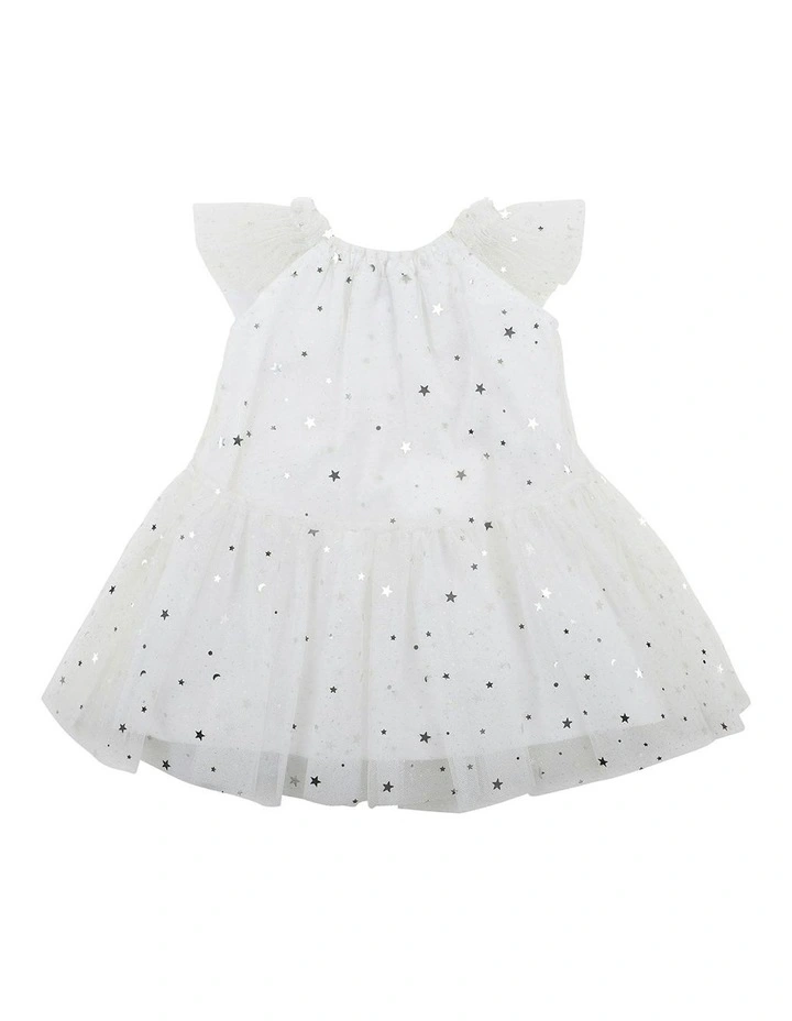 Mini Star Dress in Silver image 2