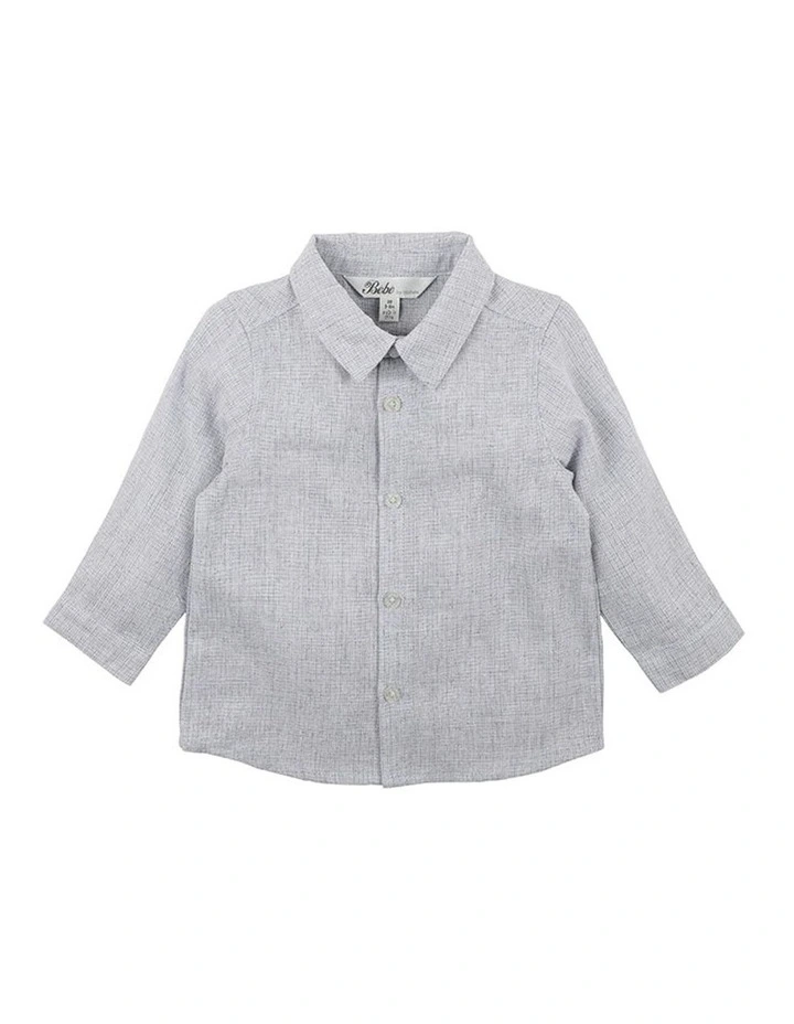 Albert Long Sleeve Check Shirt in Blue image 1